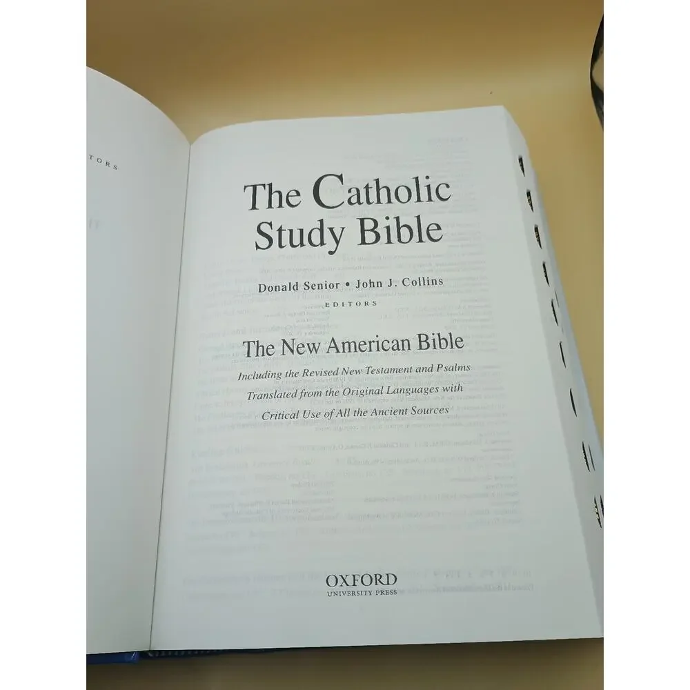 The Catholic Study Bible by John J. Collins (2006, Hardcover, Revised edition)